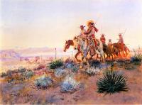 Charles Marion Russell - Mexican Buffalo Hunters